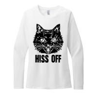 Hiss Off Funny Cat Lover Gift Womens CVC Long Sleeve Shirt