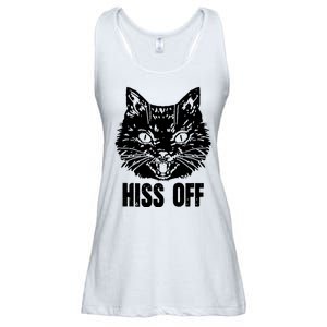 Hiss Off Funny Cat Lover Gift Ladies Essential Flowy Tank