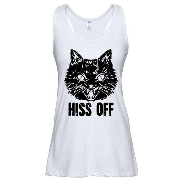 Hiss Off Funny Cat Lover Gift Ladies Essential Flowy Tank