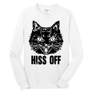 Hiss Off Funny Cat Lover Gift Tall Long Sleeve T-Shirt