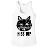 Hiss Off Funny Cat Lover Gift Ladies PosiCharge Competitor Racerback Tank