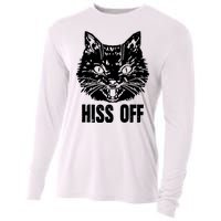 Hiss Off Funny Cat Lover Gift Cooling Performance Long Sleeve Crew