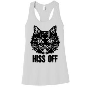 Hiss Off Funny Cat Lover Gift Women's Racerback Tank