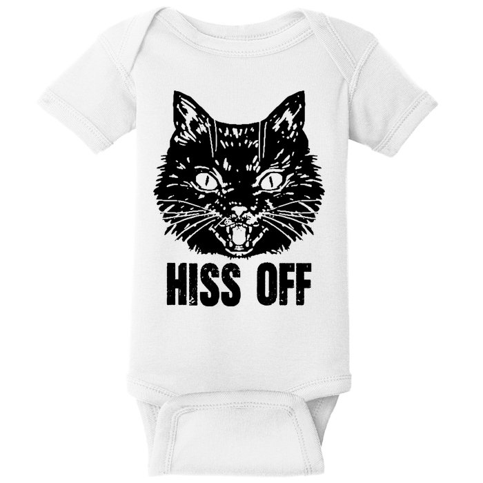 Hiss Off Funny Cat Lover Gift Baby Bodysuit