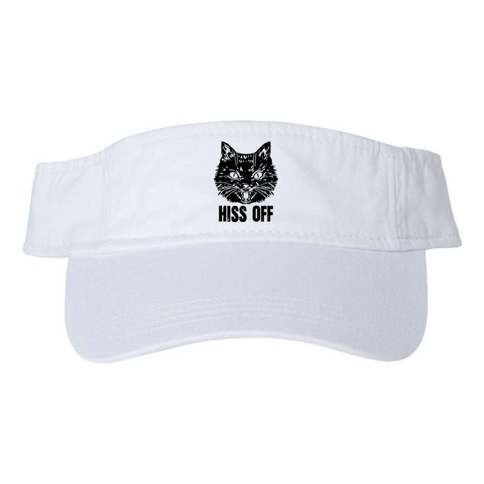 Hiss Off Funny Cat Lover Gift Valucap Bio-Washed Visor