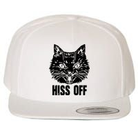 Hiss Off Funny Cat Lover Gift Wool Snapback Cap