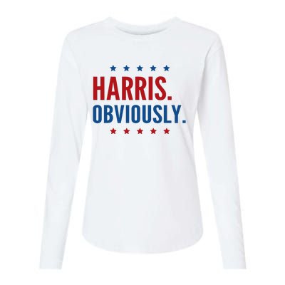 Harris Obviously For 2024 Womens Cotton Relaxed Long Sleeve T-Shirt