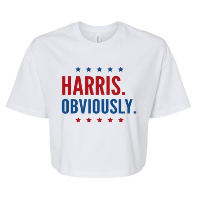 Harris Obviously For 2024 Bella+Canvas Jersey Crop Tee