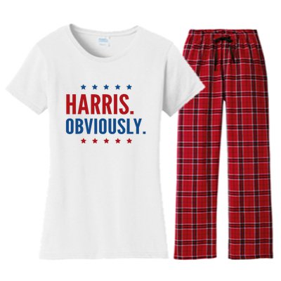 Harris Obviously For 2024 Women's Flannel Pajama Set