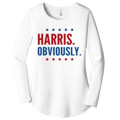 Harris Obviously For 2024 Women's Perfect Tri Tunic Long Sleeve Shirt