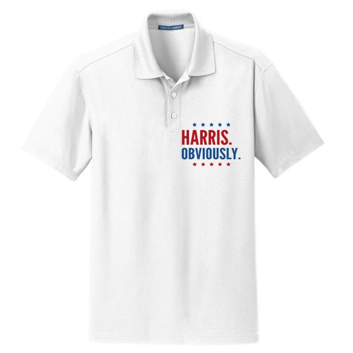 Harris Obviously For 2024 Dry Zone Grid Polo