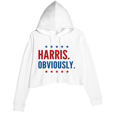 Harris Obviously For 2024 Crop Fleece Hoodie