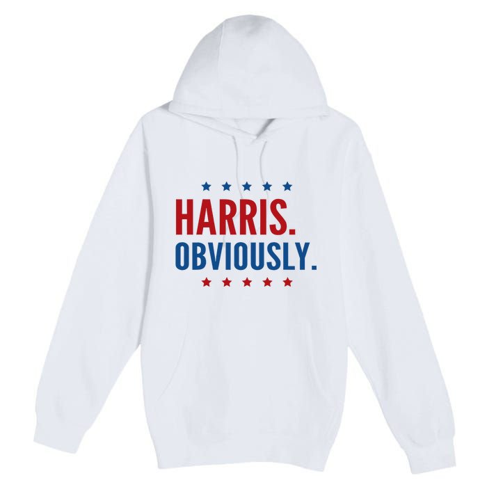 Harris Obviously For 2024 Premium Pullover Hoodie