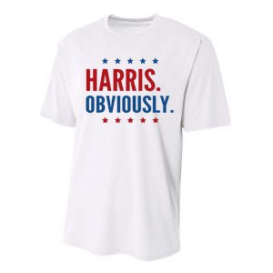 Harris Obviously For 2024 Performance Sprint T-Shirt