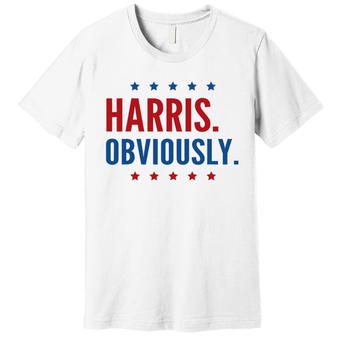 Harris Obviously For 2024 Premium T-Shirt