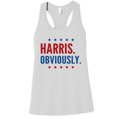 Harris Obviously For 2024 Women's Racerback Tank