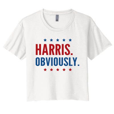 Harris Obviously For 2024 Women's Crop Top Tee