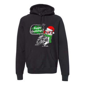 Happy Owlidays Funny Christmas Holidays Owl Lover Premium Hoodie