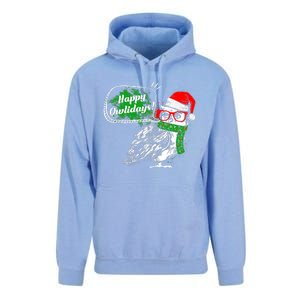 Happy Owlidays Funny Christmas Holidays Owl Lover Unisex Surf Hoodie