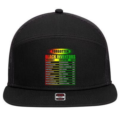 History Of Forgotten Black Inventors Black History Month 7 Panel Mesh Trucker Snapback Hat