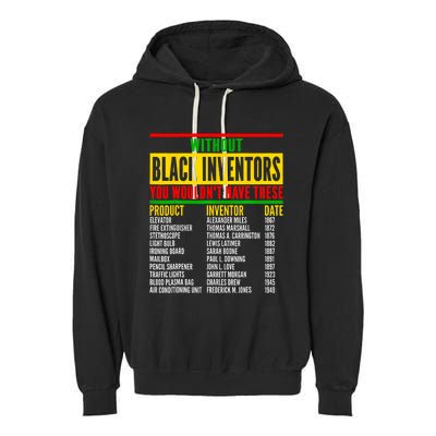 History Of Forgotten Black Inventors Black History Month Garment-Dyed Fleece Hoodie