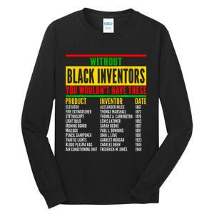 History Of Forgotten Black Inventors Black History Month Tall Long Sleeve T-Shirt