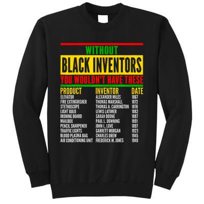 History Of Forgotten Black Inventors Black History Month Tall Sweatshirt