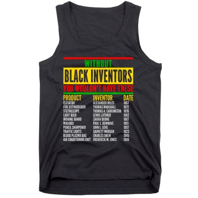 History Of Forgotten Black Inventors Black History Month Tank Top