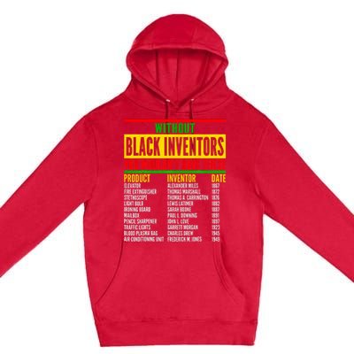 History Of Forgotten Black Inventors Black History Month Premium Pullover Hoodie