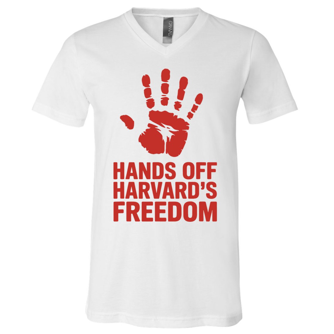 Hands Off Freedom Of Speech, Resist & Persist  V-Neck T-Shirt