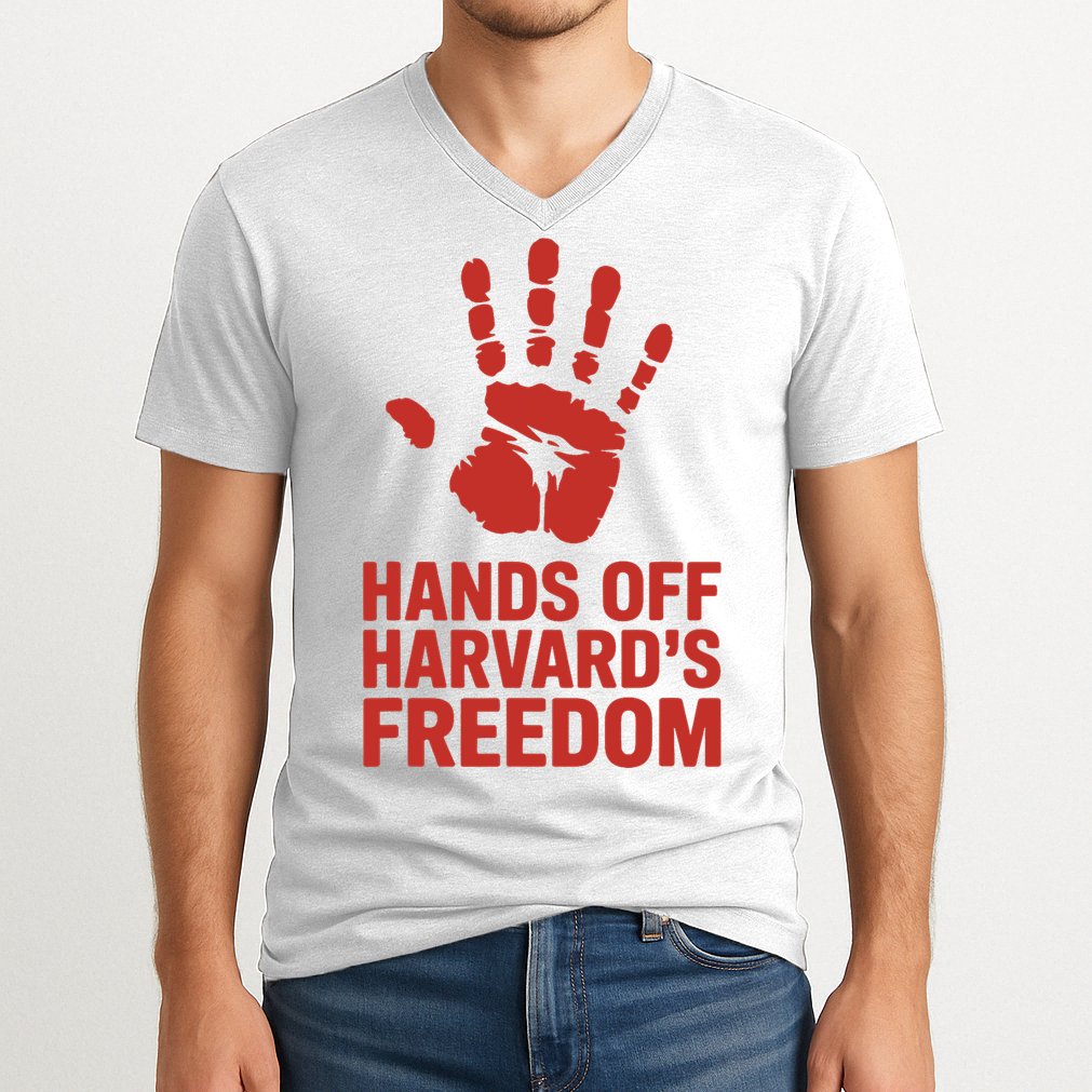 Hands Off Freedom Of Speech, Resist & Persist  V-Neck T-Shirt