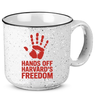 Hands Off Freedom Of Speech, Resist & Persist  15oz Campfire Ceramic Mug