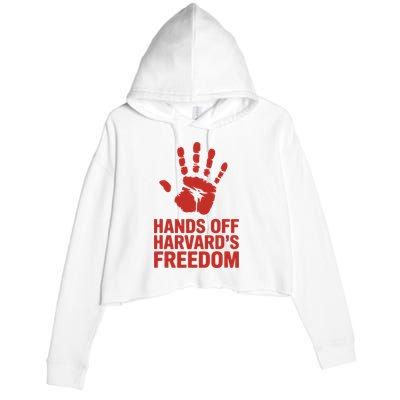 Hands Off Freedom Of Speech, Resist & Persist  Crop Fleece Hoodie