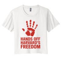 Hands Off Freedom Of Speech, Resist & Persist  Women's Crop Top Tee