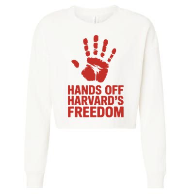 Hands Off Freedom Of Speech, Resist & Persist  Cropped Pullover Crew