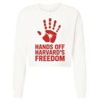 Hands Off Freedom Of Speech, Resist & Persist  Cropped Pullover Crew
