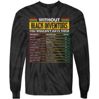 History Of Forgotten Black Inventors Black History Month Tie-Dye Long Sleeve Shirt