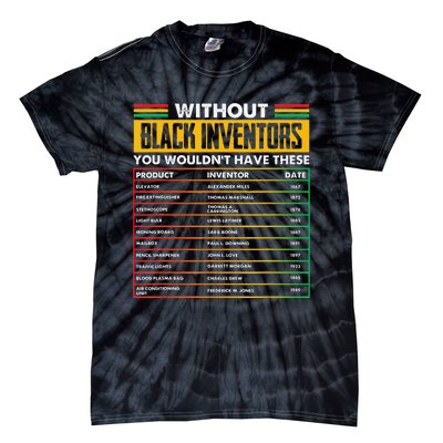 History Of Forgotten Black Inventors Black History Month Tie-Dye T-Shirt