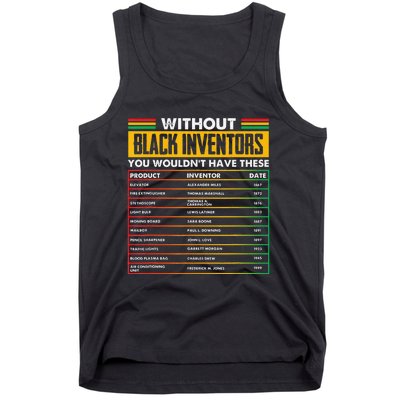 History Of Forgotten Black Inventors Black History Month Tank Top