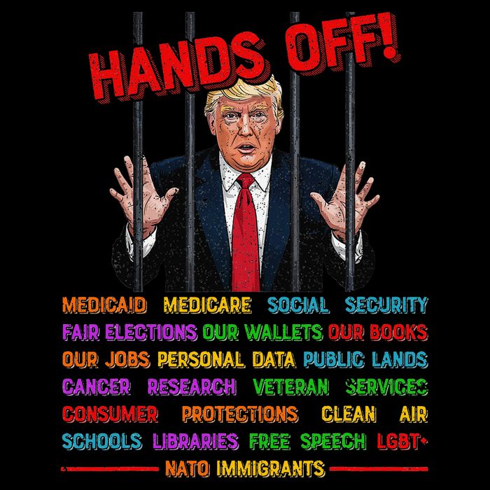 Hands Off Funny Trump In Prison Protest Activism Medicare 16 in Basic Backpack