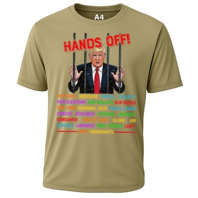 Hands Off Funny Trump In Prison Protest Activism Medicare Performance Shirt