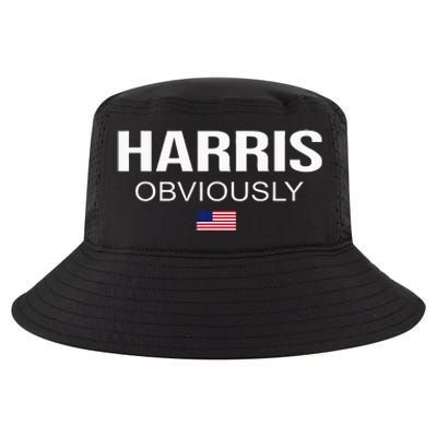 Harris Obviously For President 2024 Kamala American Flag Cool Comfort Performance Bucket Hat