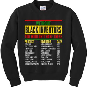 History Of Forgotten Black Inventors Black History Month Kids Sweatshirt