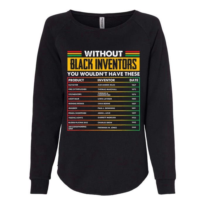 History Of Forgotten Black Inventors Black History Month Womens California Wash Sweatshirt