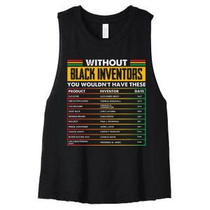 History Of Forgotten Black Inventors Black History Month Women's Racerback Cropped Tank