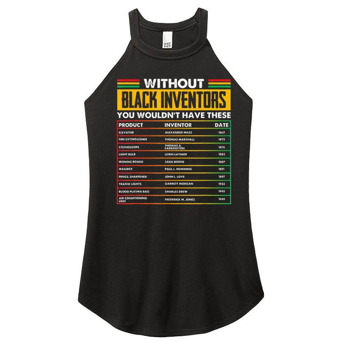 History Of Forgotten Black Inventors Black History Month Women's Perfect Tri Rocker Tank