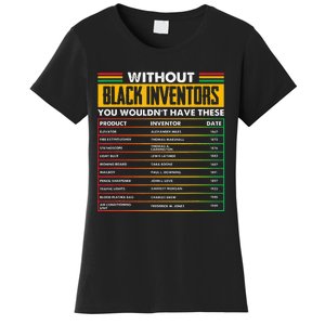 History Of Forgotten Black Inventors Black History Month Women's T-Shirt