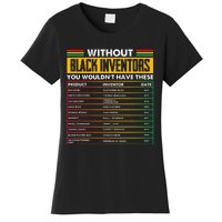 History Of Forgotten Black Inventors Black History Month Women's T-Shirt