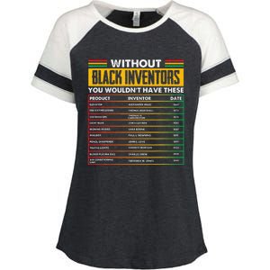 History Of Forgotten Black Inventors Black History Month Enza Ladies Jersey Colorblock Tee