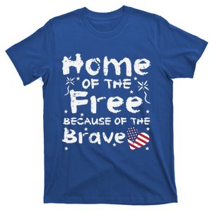 Home Of Free Because Of Brave Memorial Day Gift T-Shirt